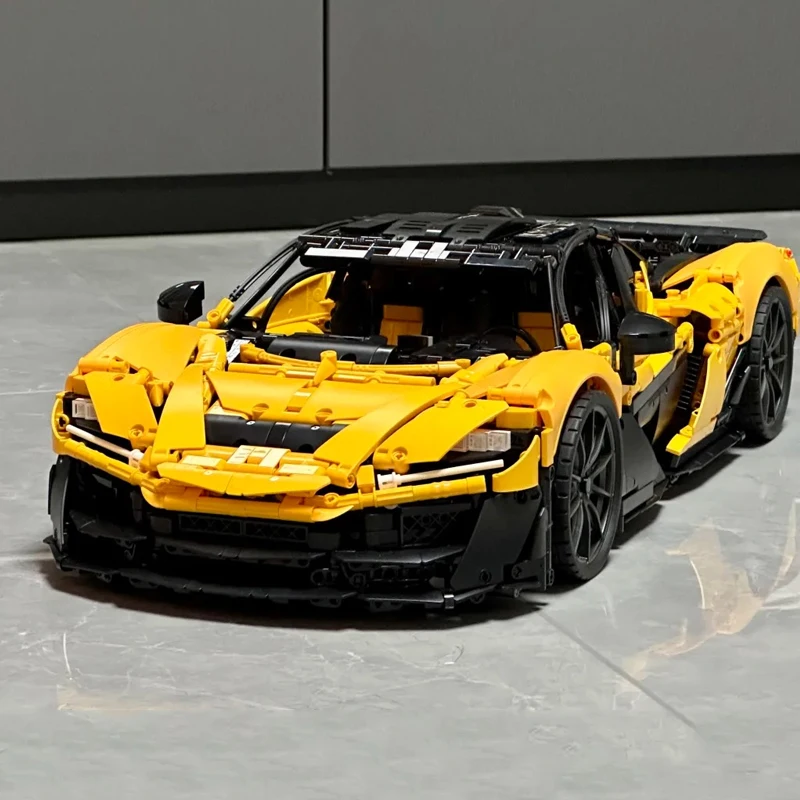 Supercoche de MOC-222472 de alta calidad, vehículo clásico de carreras 1:8, Compatible con modelo 42172, montaje de bloques de construcción, regalos de Navidad para chico