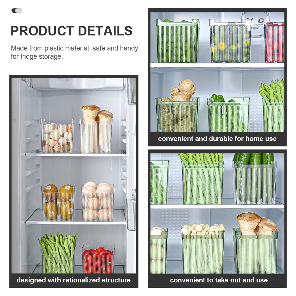 

Refrigerator Side Door Organizer Fruit Vegetable Storage Box Multi-Purpose Food Container Fridge Crisper Preservation