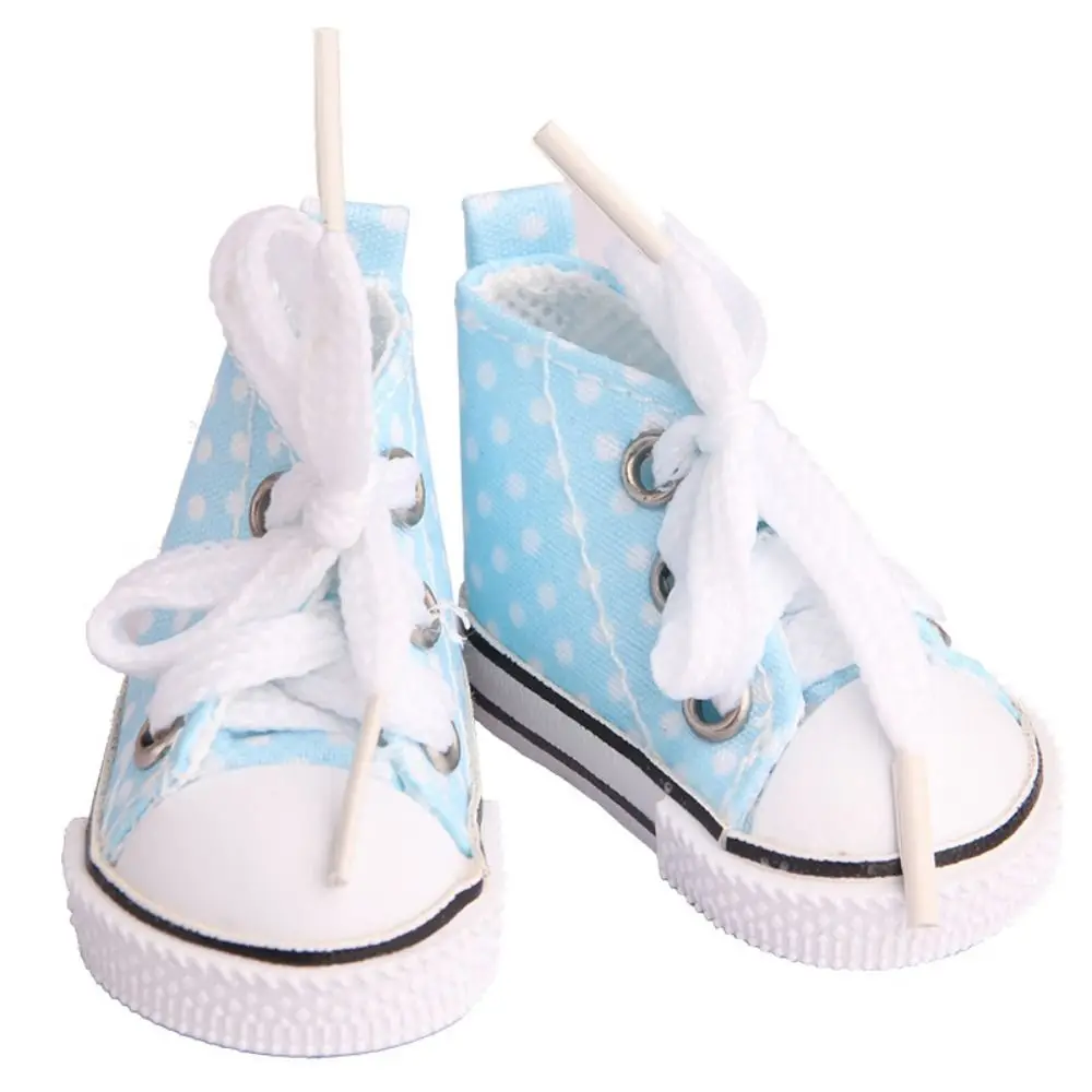 Puppen Zubehör Nette Puppe Mini Leinwand Schuhe Kawaii Mini BJD Puppe Schuhe 5CM Kunststoff Mini Casual Schuhe Mädchen Spielzeug