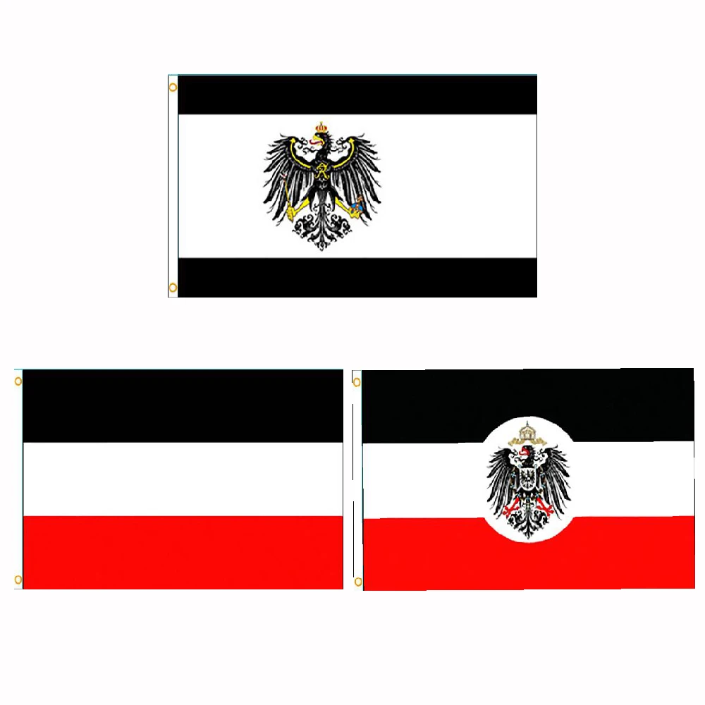 FLAGLINK 90x150 سنتيمتر ألمانيا البروسية الإمبراطورية الألمانية العلم الاستعماري للزينة