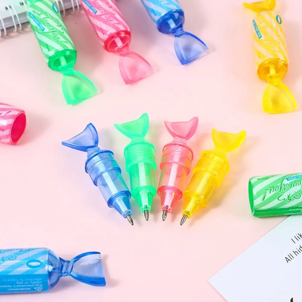 1/4Pcs Cute Colored Ballpoint Pen Candies Creative Mini Pen Exquisite Student Stationery School