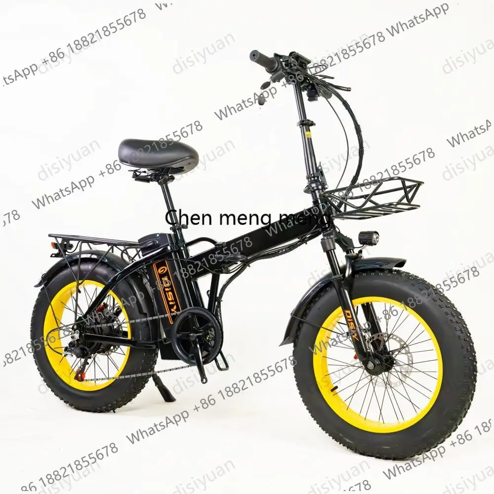 14 Inch 48V15A Powerful Small Folding Electric Bike Lithium Battery Convenient and Quick Electric City Bike