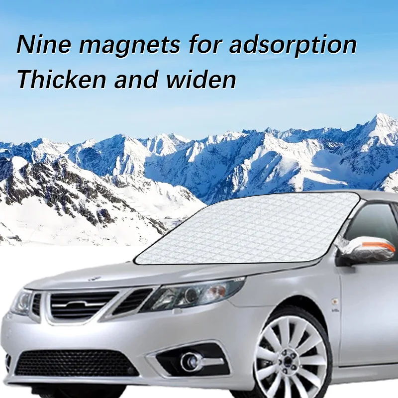 

Magnetic Car Windshield Snow Cover Winter Ice-Frost Guard Sun Shade Protector For Saab 9-3 2004-2014 Exterior Accessories