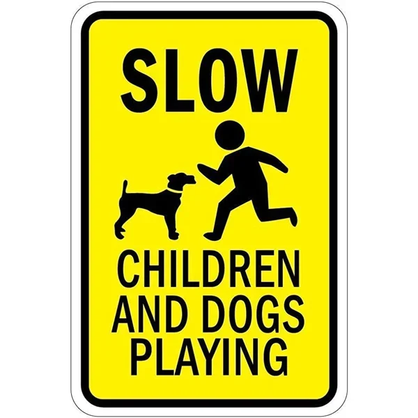 Safety Signs Caution Children Playing Tin Sign Art Wall Decoration,vintage Aluminum Retro Metal Sign Art Tin Sign Decor