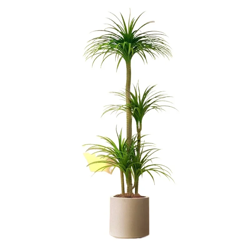 New product green plant dragon blood tree fake plant light luxury living room decorative tree indoor large potted plant floor
