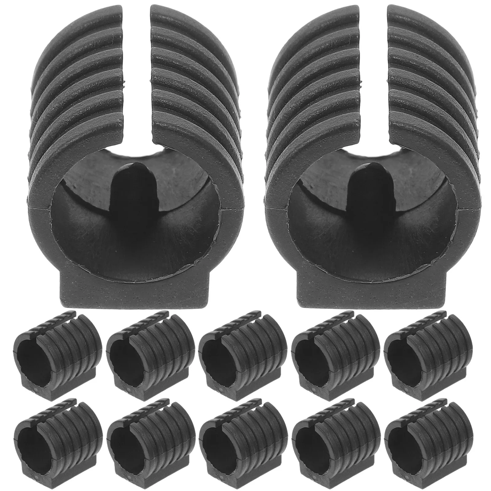 50Pcs U-Shaped Chair Leg Caps Plastic Floor Protectors Bar Stool Furniture Feet Sliders Hard Floor Scratch Preventers