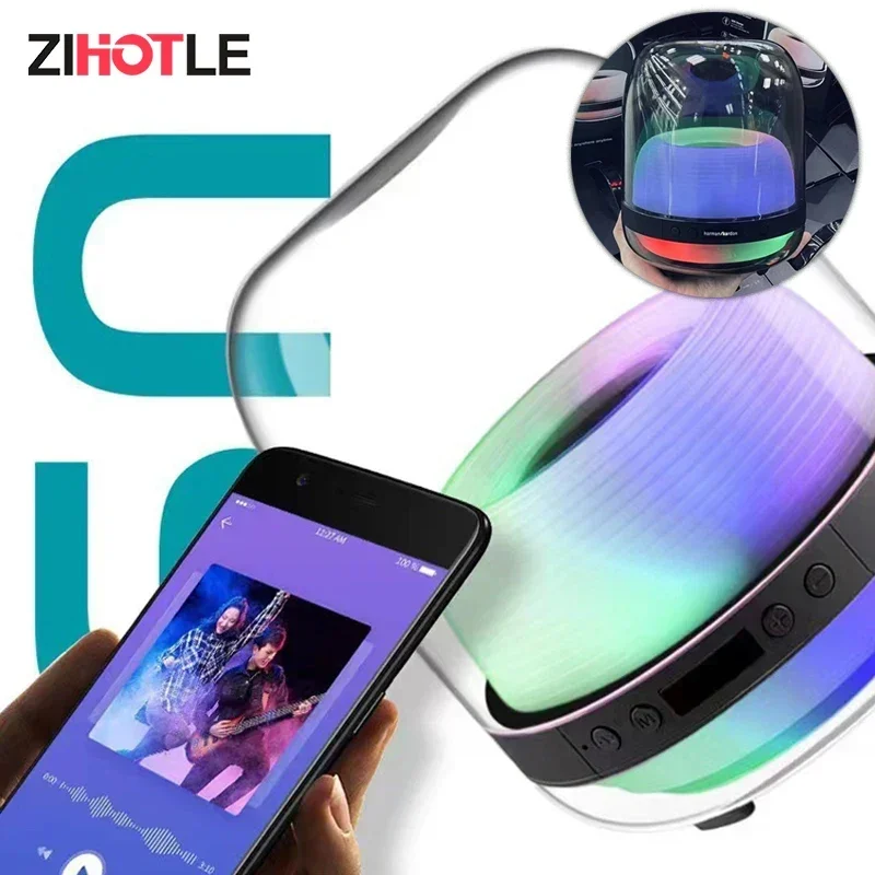 

ZIHOTLE L20 Wireless Bluetooth Speaker 3D LED Subwoofer Hi-fi Speaker Portable for Outdoor Parties Speaker