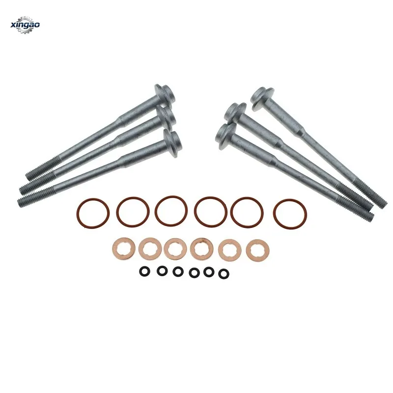 6pcs 059130519B  WHT000884  WHT007480  WHT004923  WHT004923B Injector Seal Kit & Bolts for Audi V W 3.0 TDI