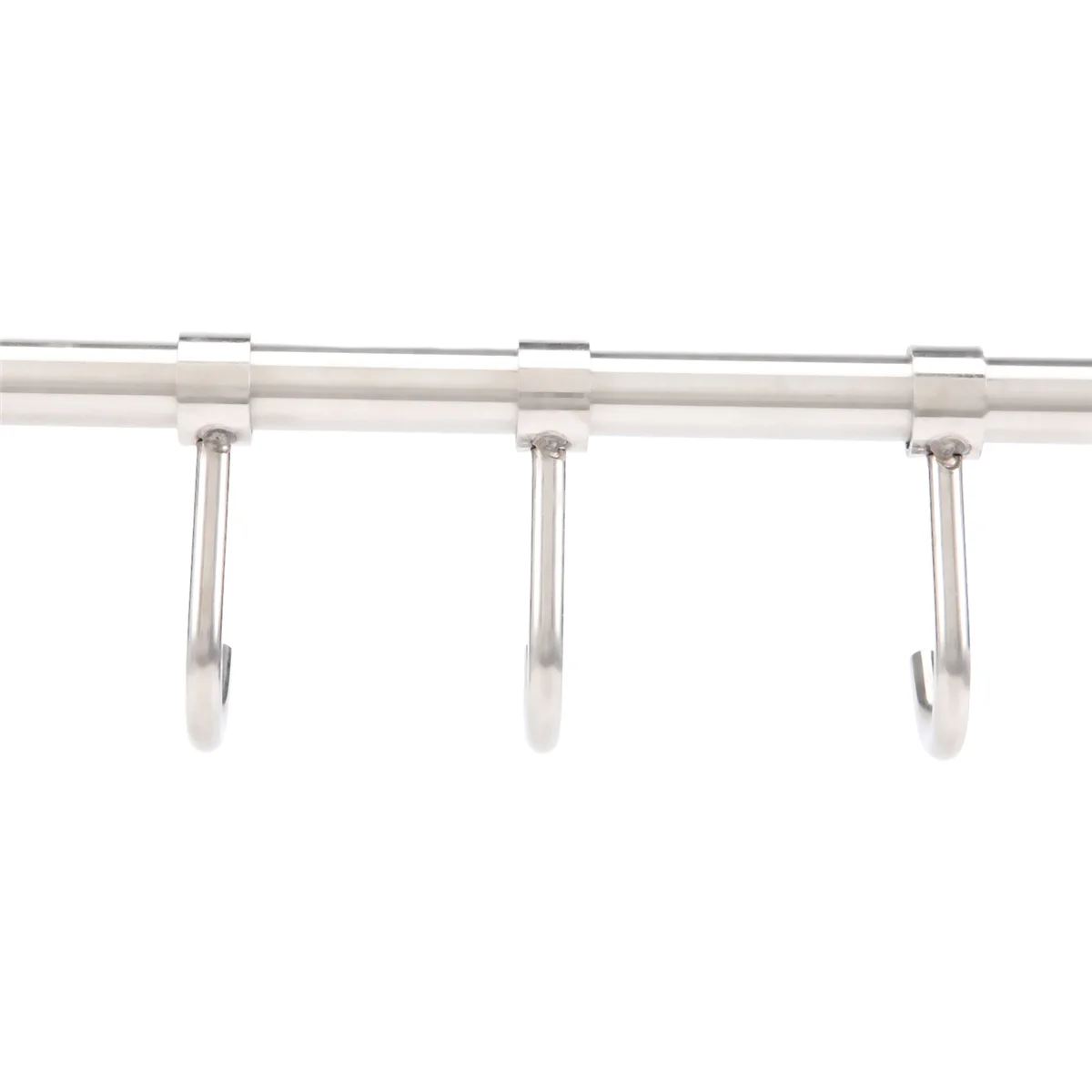 Rack de trilho de cozinha fixado na parede utensílio pendurado rack ganchos de aço inoxidável para ferramentas de cozinha pote toalha 10 ganchos deslizantes