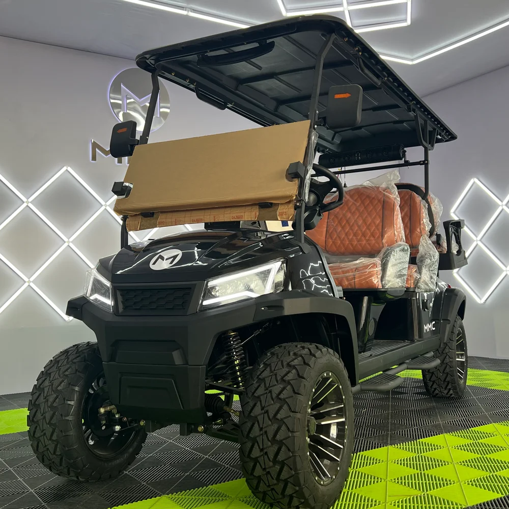 2025 جديد 4 + 2 6 مقاعد عربات كهربائية فائدة مركبة عربات التي تجرها الدواب على الطرق الوعرة بسرعة سريعة