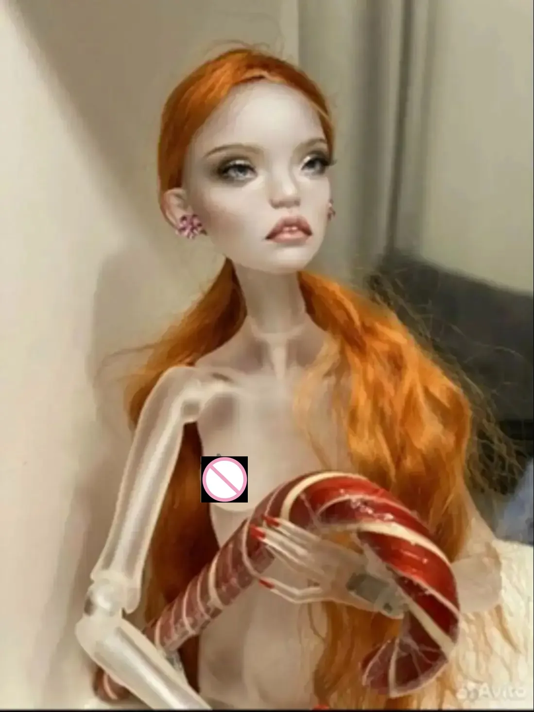 Nuevo 1/4 muñeca BJD SD 39cm Kunis niñas bola Material transparente chica princesa maquillaje práctica DIY juguetes envío gratis