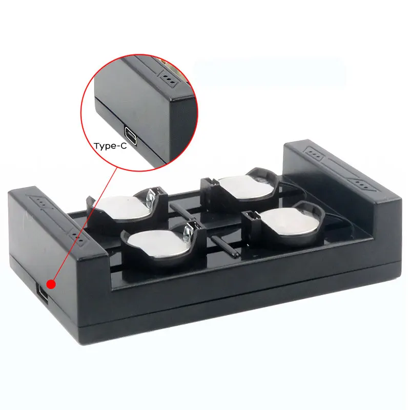 Battery Charger with USB-C Fast Charging for Rechargeable 3V Button/Coin Cell Battery ML1220 ML2016 ML2020 ML2032 ML2025 Etc.