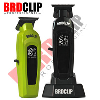 New Professional BRDCLIP Hair Trimmer 107 High Power Motor 8000RPM Powder metallurgy steel fixed ceramic moving blades With base
