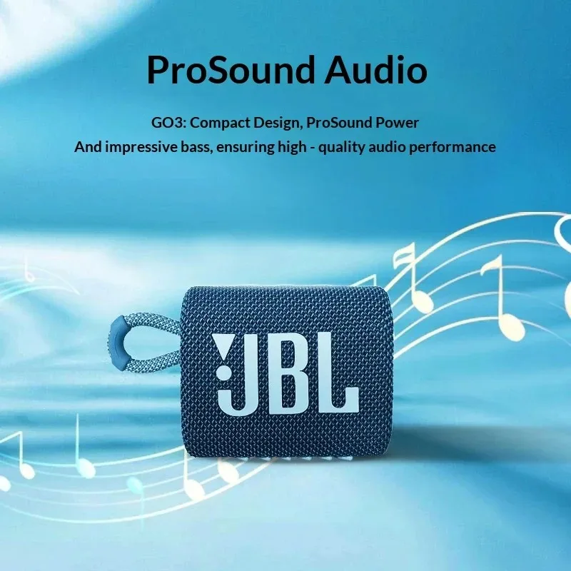 JBL GO3 Mini Pocket Bluetooth Speaker IP67 Waterproof Clear Dynamic Bass For Weekend Camping And Beach Trip Bluetooth Speaker