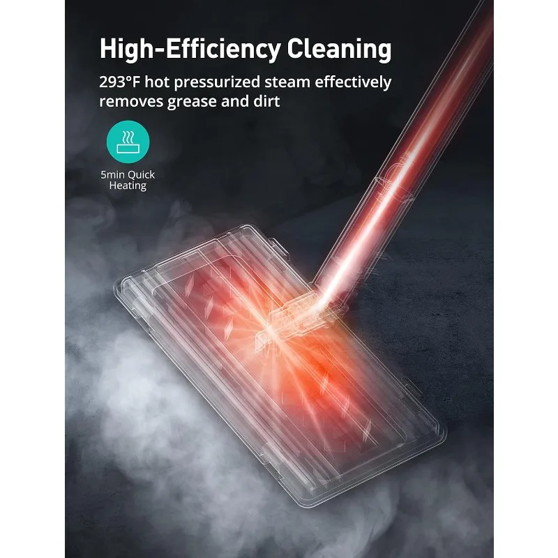 Steam Cleaner, Aspiron Upgrade Steamer with 21 Accessories, Portable Multipurpose Steam Cleaners, Quick Heating,1.5L Capacity