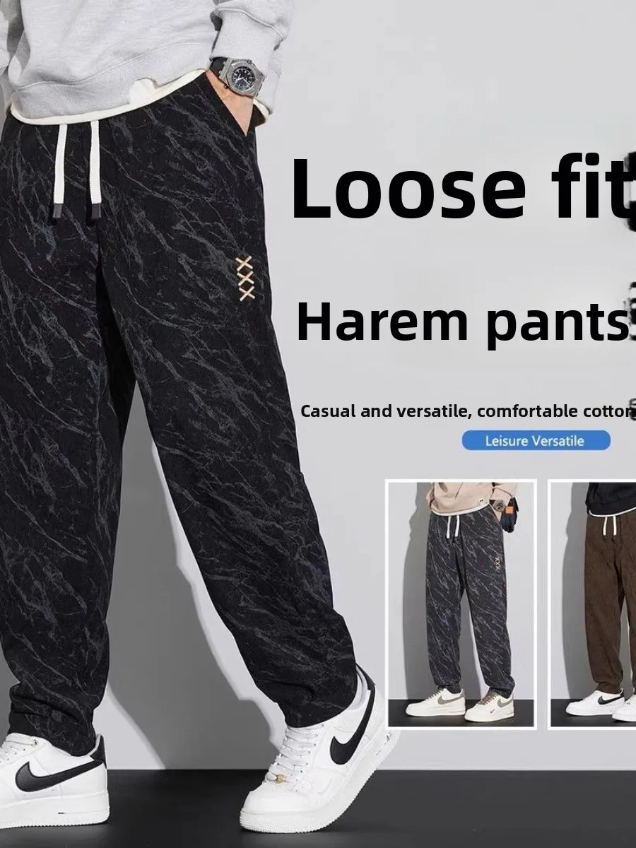 

Men's Fleece Lined Corduroy Sports Casual Pants Autumn Winter New Style Comfortable Trendy Warmth Trousers Natural Waist Zipper