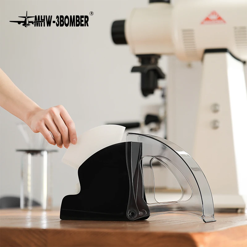 Portafiltro per caffè MHW 3BOMBER, scatola filtro caffè con coperchio antipolvere per filtri di carta a cono Accessori per caffè