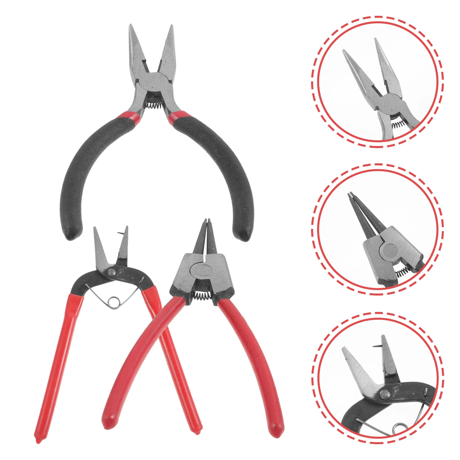 

3pcs Manual Pliers For Diy Jewelry Making Handicraft Tool Precision Wire Cutters Beaked Tip Metal Craft Puncher Scrapbooking