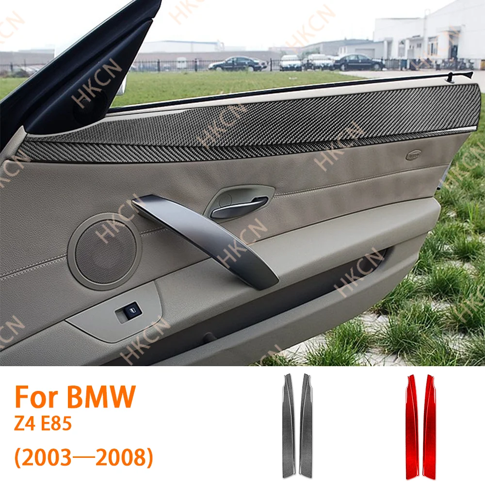 

Carbon Fiber Inner Door Panel Protector Modification Car Accessories For BMW Z4 E85 2003—2008 Exterior Trim Sticker Decal