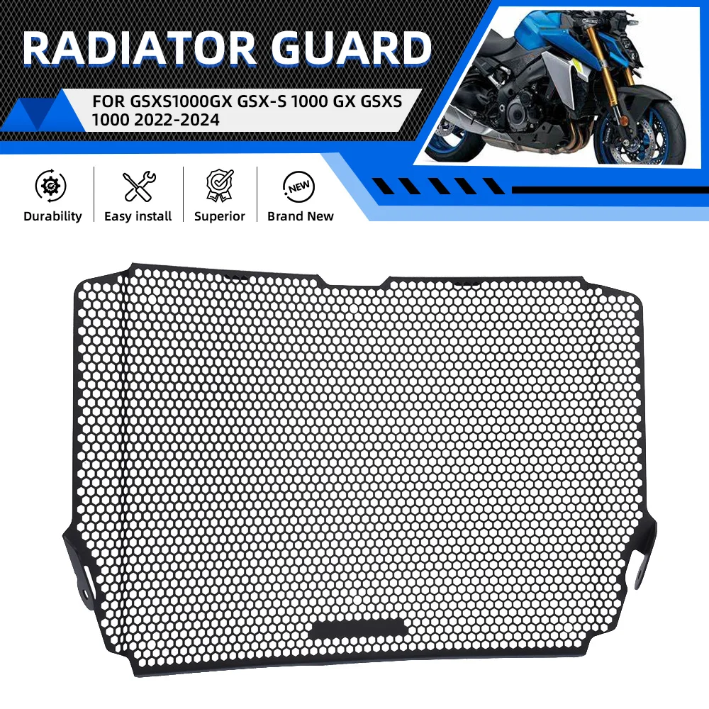 

For GSXS1000GX GSX-S 1000 GX GSXS 1000 2022-2023 2024 GSX-S1000 Motorcycle Radiator Grille Guard Cover Protector Radiator Mesh