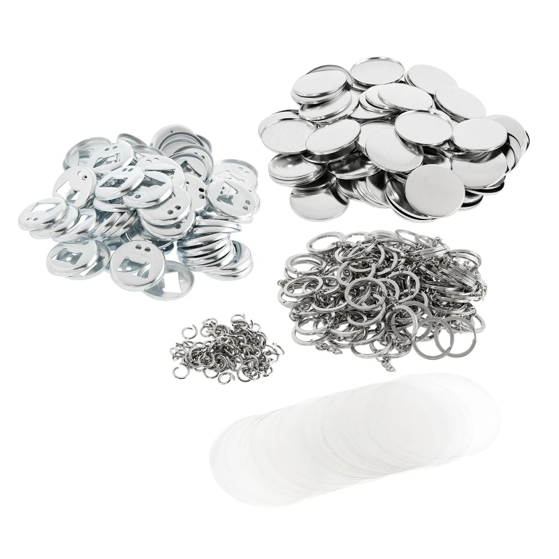 44mm portachiavi apribottiglie Badge Button Supply Base Parts materiali 100 set per Pro Badge Button Maker Machine