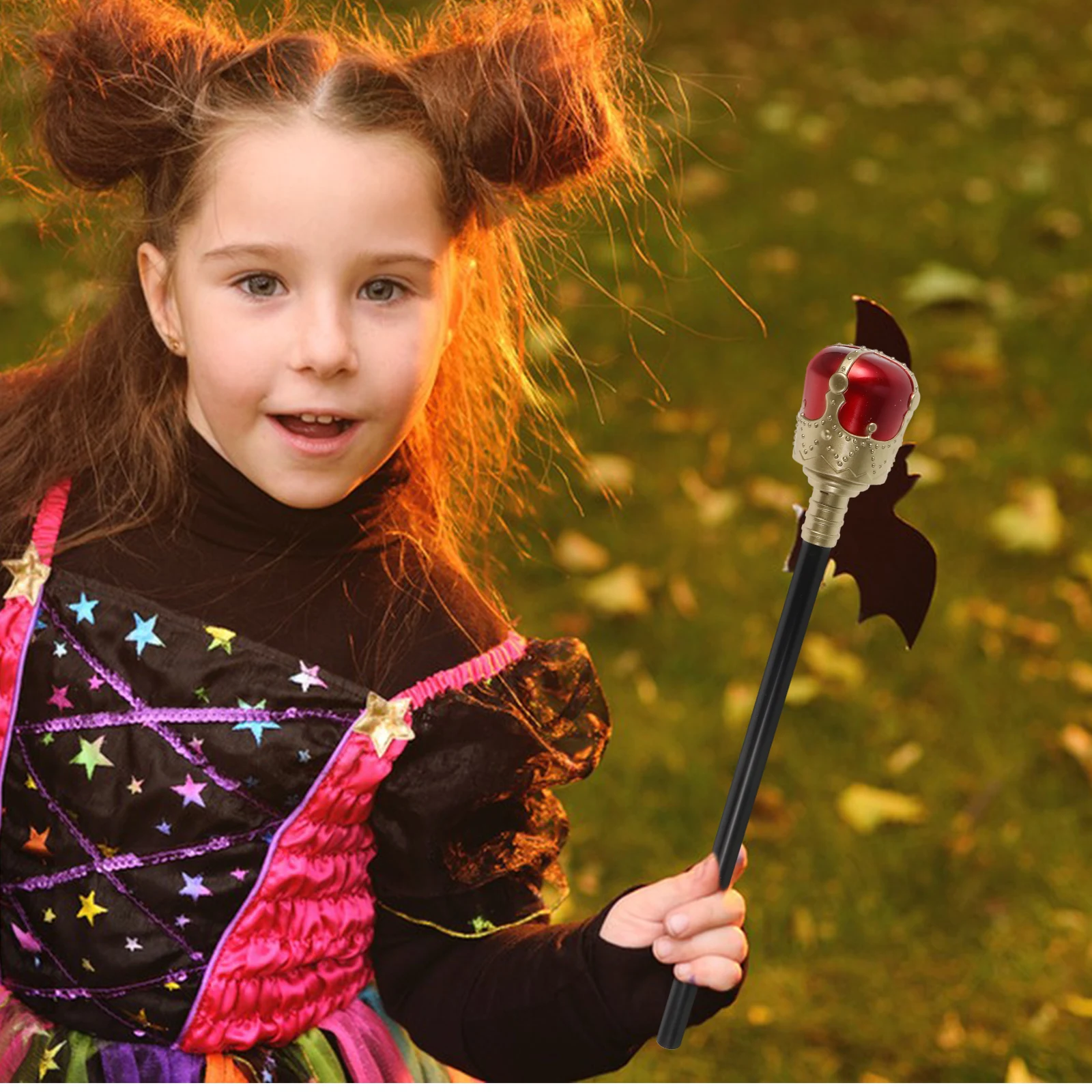 

2 Pcs Scepter Kids Prop Makeup Costume Props Sceptor Plastic Kings Play for Child