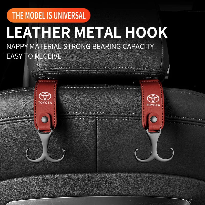 도요타 자동차 헤드레스트 후크, 가방 시트 백 스토리지 클립, 자동차 고정 후크, 자동차 내부 액세서리