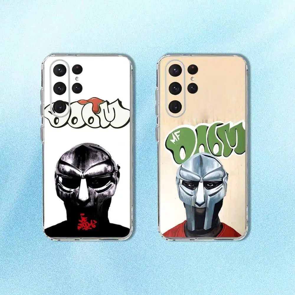 

MF DOOM Rapper Phone Case For Samsung S24,30,21,22,23,20 FE,lite,PIus,Ultra,5G,Note,9,10 Transparent Cover