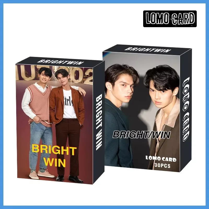 30Pcs Thai BL Stars Bright Win Earth Mix Lomo Cards Creative Idol HD Printing Photo Fans Collectible Souvenir Gift