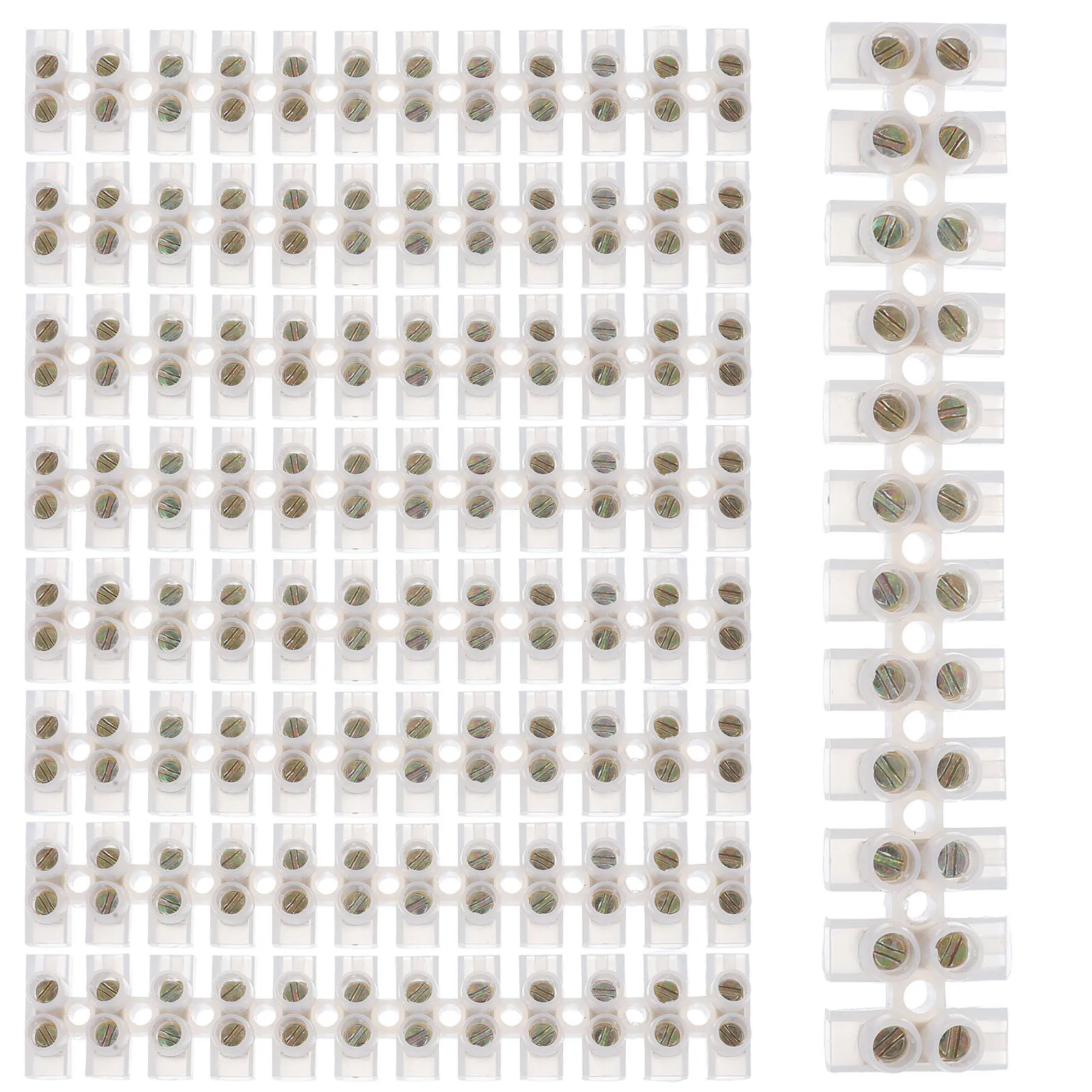 

10pcs U-Shaped Block Connector High Voltage Insulated Screw Type Quick Connect For Electrical Lighting Systems Wire Connector