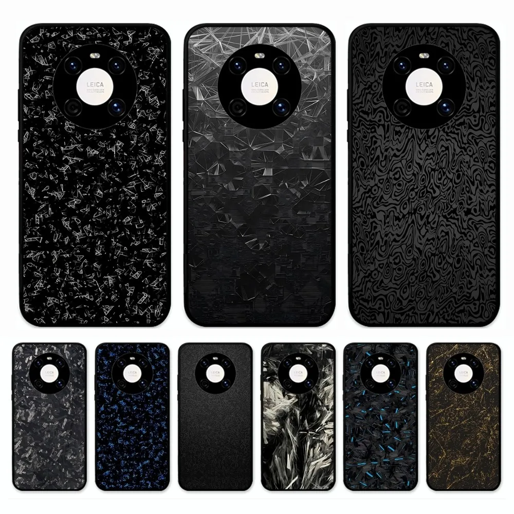 F-Forged Carbon C-Celular Phone Case For Huawei Mate 10 20 30 40 50 lite pro Nova 3 3i 5 6 SE 7 pro 7SE