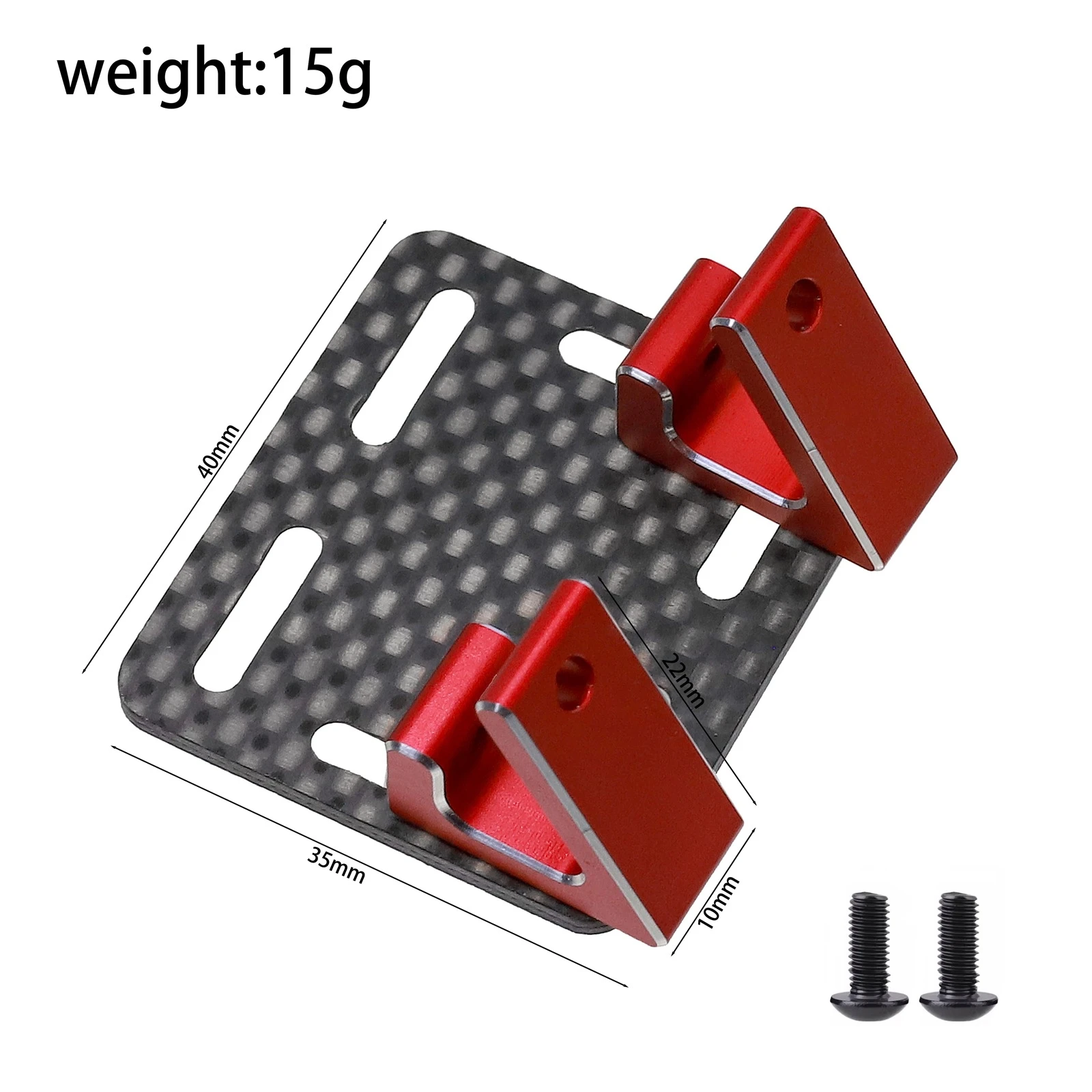 Carbon Fiber ESC V2 Inclined Mount Plate for YOKOMO YD2 RC Drift Car - Lightweight High Strength Upgrade Part