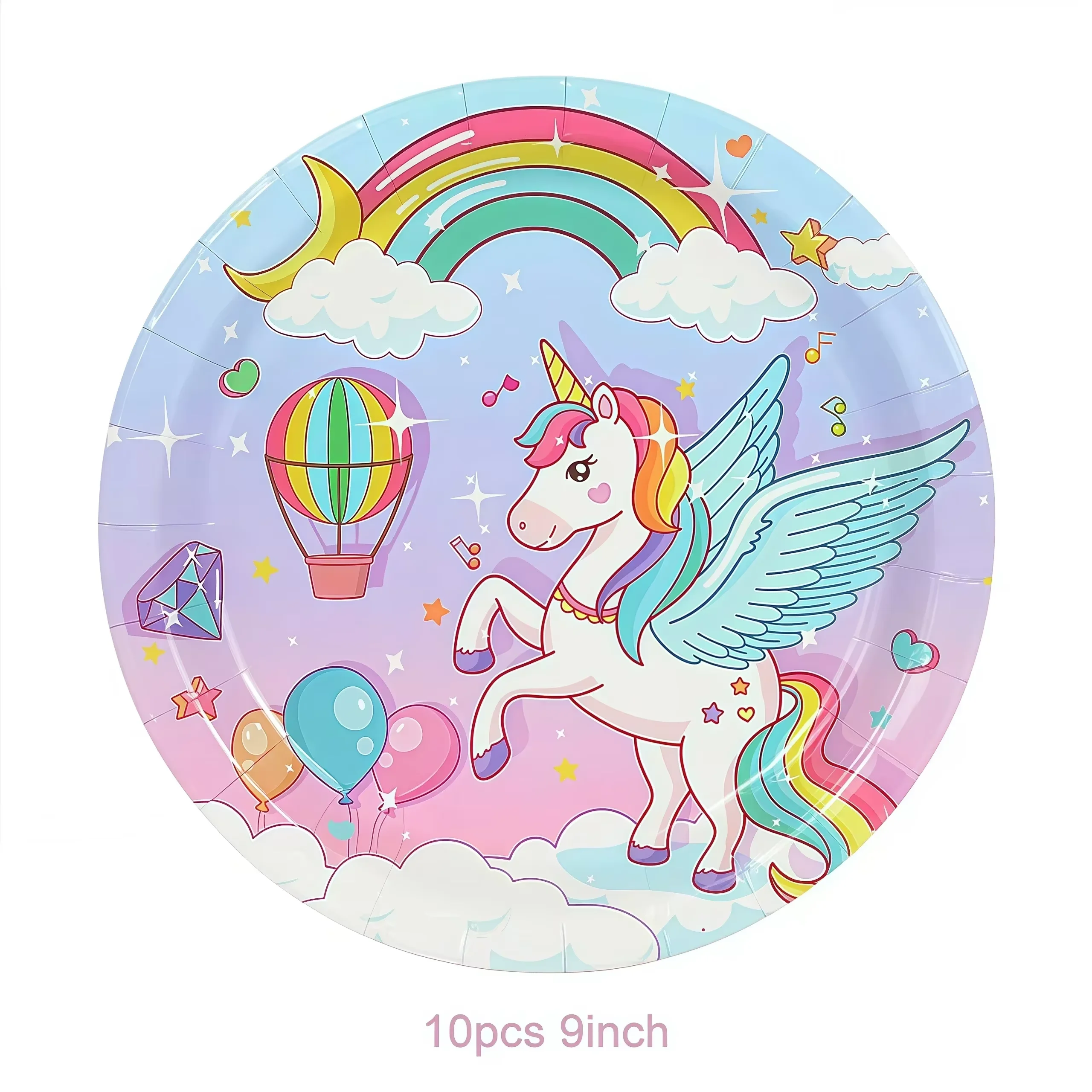 Rainbow Unicorn Birthday Party Decor Unicornio Plate Cup Balloons Banner Bracelets Keychain Girls Party Favors Gifts Photo Booth view 2
