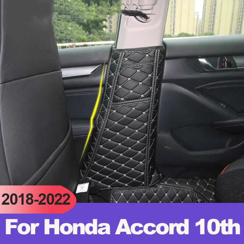 Car Safety Belt Protection Pad Silent Soundproof Cushion B Pillar Anti-kick Pad For Honda Accord X 10th 2018 2019 2020 2021 2022