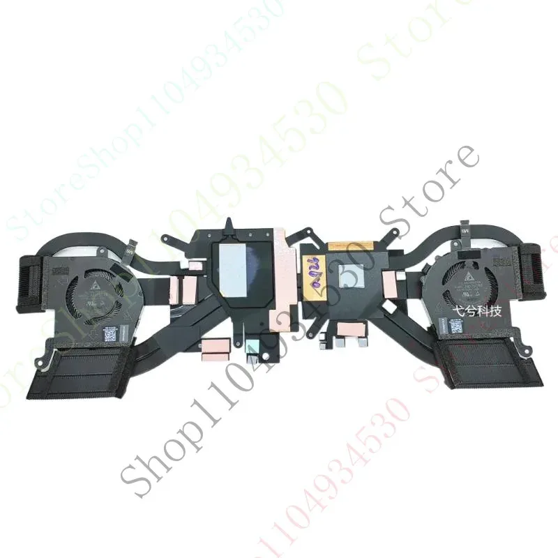 

HC Новый процессор + графический вентилятор для ноутбука с радиатором для Alienware X14 R1 R2 ND75C86-21F07 ND75C85-21F06 0XVCHN 0HD5CJ AT3PB002DAL 0TJGG6 DC5