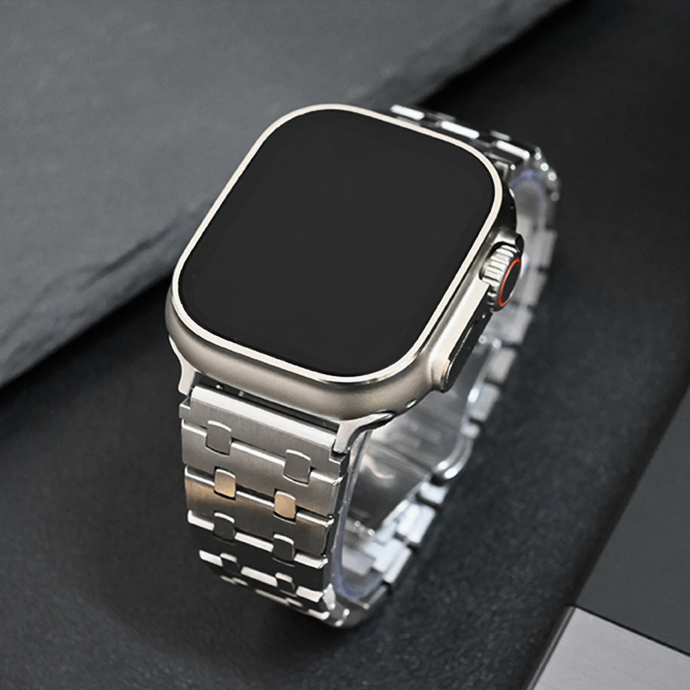 Stainless Steel Bracelet for Apple Watch Band Ultra 2 49mm 46mm 45 44mm 41 40 44 38mm Luxury Metal Strap IWatch 10 9 8 7 6 SE 5