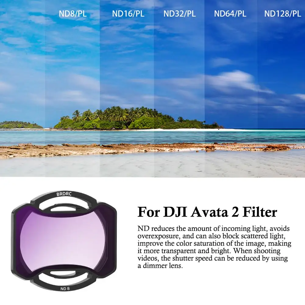 Filter Series For DJI Avata 2 UV Protective Mirror ND Dimming CPL Polarizing Mirror Multi-layer Nano-coating Filter Accesso Z8T0