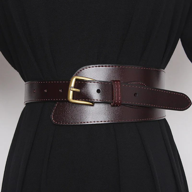 2026-high-quality-women's-genuine-leather-irregular-wide-waist-seal-dress-decoration-corset-belts-for-women-ladies-waist-belt