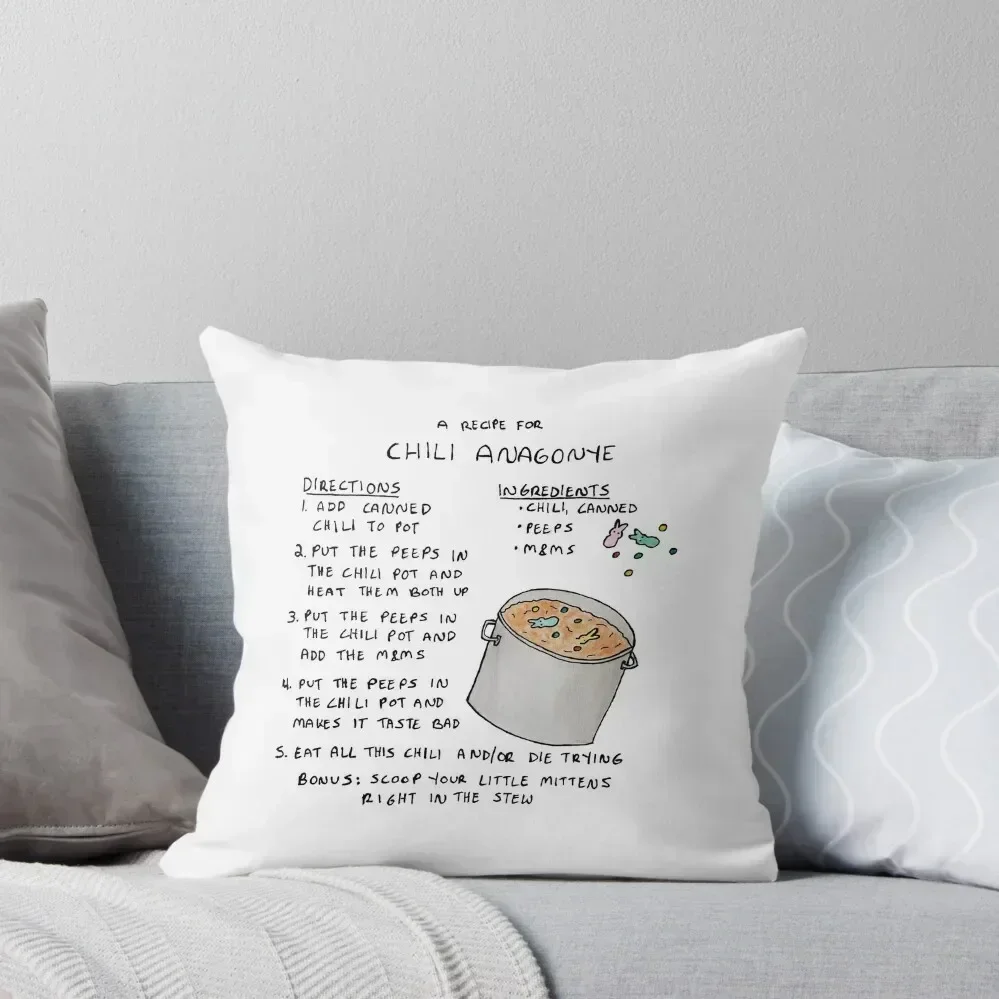 

The Good Place - a recipe for Chili Anagonye Throw Pillow Cushions Home Decor Bed pillowcases Decorative Cushion pillow