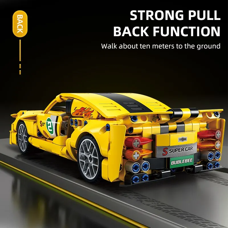 City Speed Car Building Blocks 451PCS Luxury Auto Racing Vehicle with Super Racers Bricks Toys for Children Boy Gift