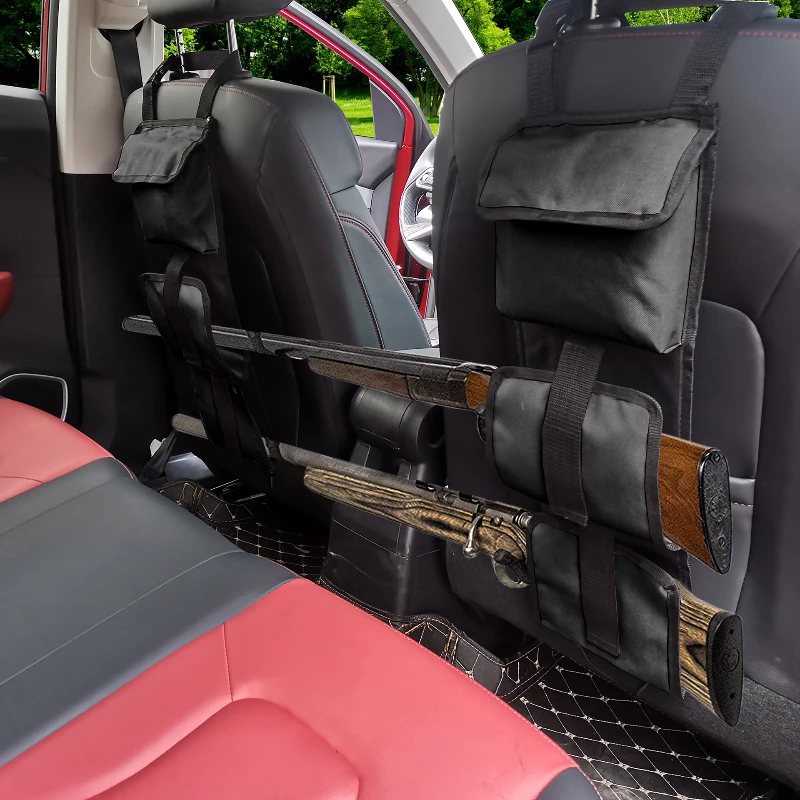 Car Rear Seat Hanging Storage Bag Gun Bag Hunting Shooting Rifle Backpack Outdoor Gun Organizer Holder Car Auto Pickup Truck