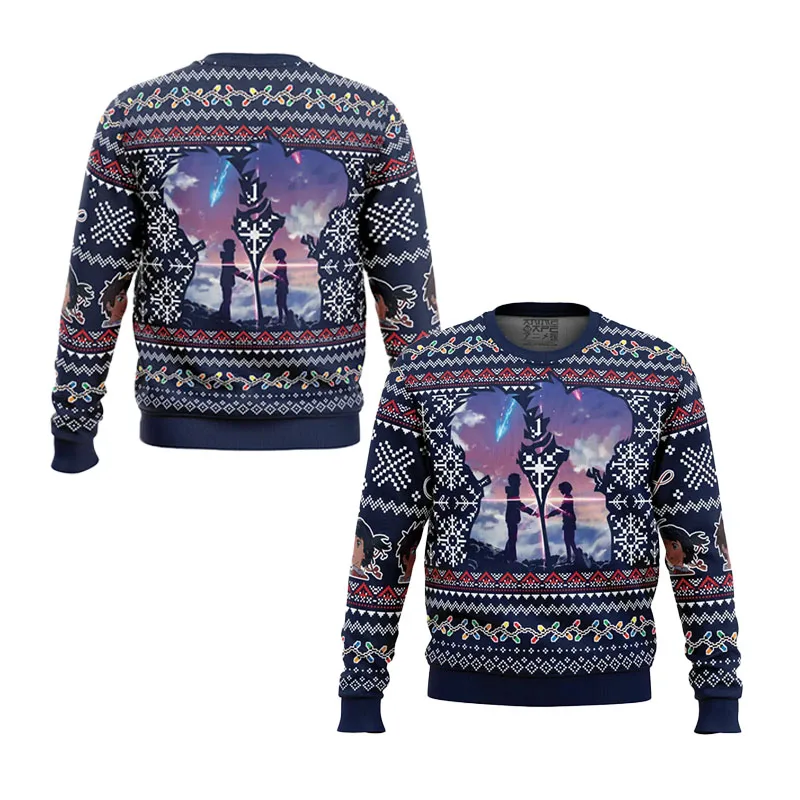 Christmas Kimi No Nawa Your Name Ugly Christmas Sweater Is Simple Stylish And Colorful Suitable For Christmas Movie Nights