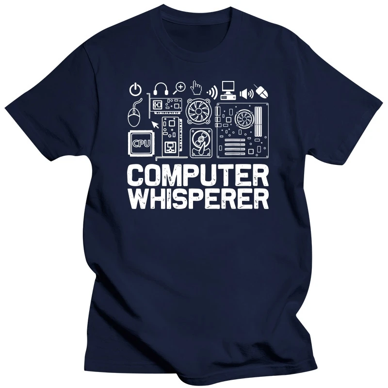 Computer Whisperer Shirt IT Tech Support Nerds Geek T-Shirt T-Shirt Cotton Tops T Shirt Funny Brand New 3D Printed Tshirts