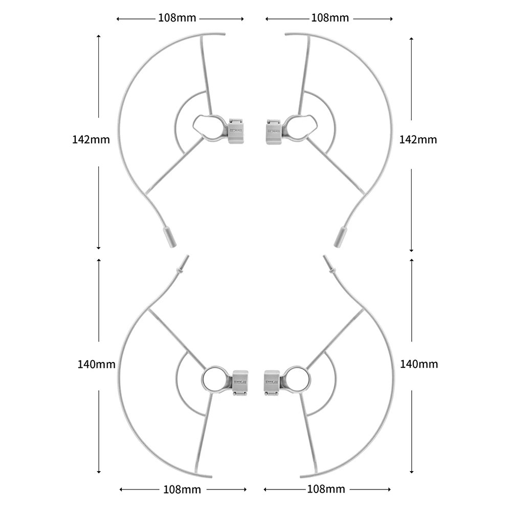 Protetores de hélice protetor de lâminas capa de proteção protetor acessório de hélice para dji mini se/mini 2/mavic