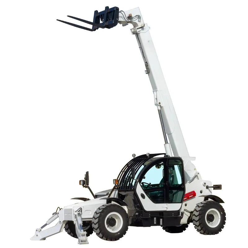 Heavy Duty 4 Ton Telescopic Handler Forklift Telehandler Stability System for Safe Lifting on Uneven Ground & Job Sites
