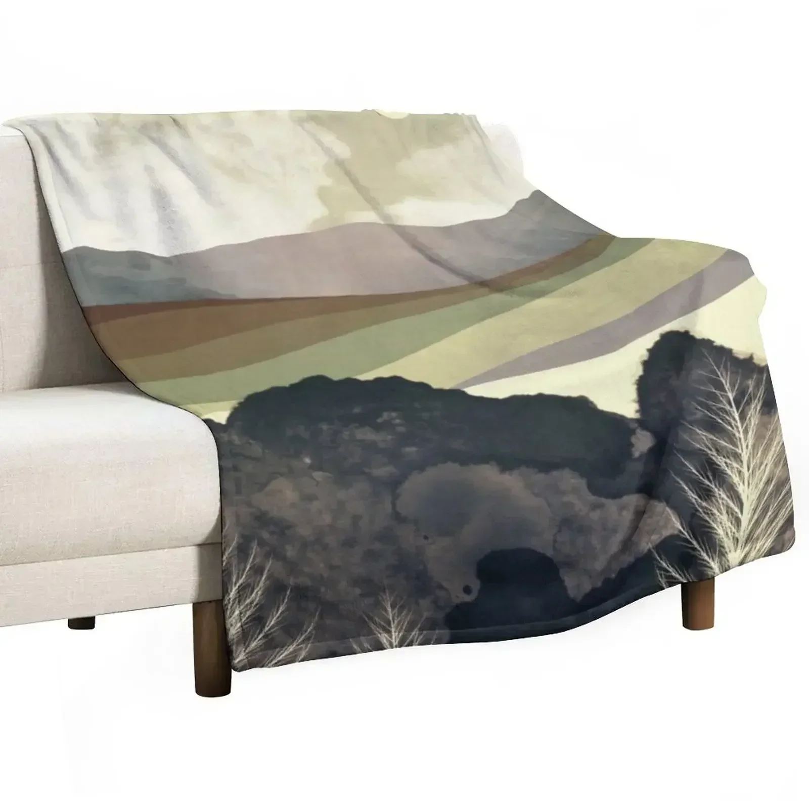 Retro Afternoon Throw Blanket Summer Sofa Throw halloween Flannel Fabric Personalized Gift Blankets