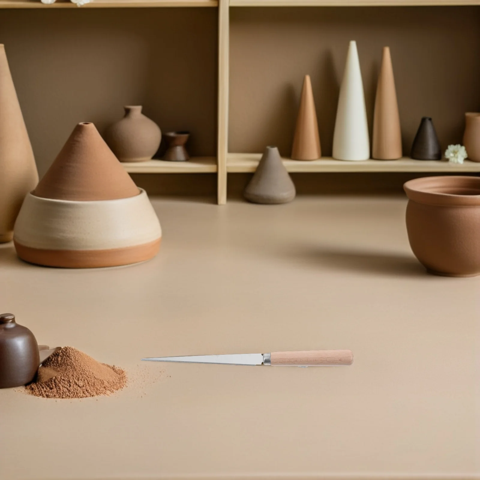 3Pcs Ergonomic Grip Fettling Knife for Pottery Ceramics Sculpting Smooth Trimming Wood Modeling Tool DIY Craft Supplies