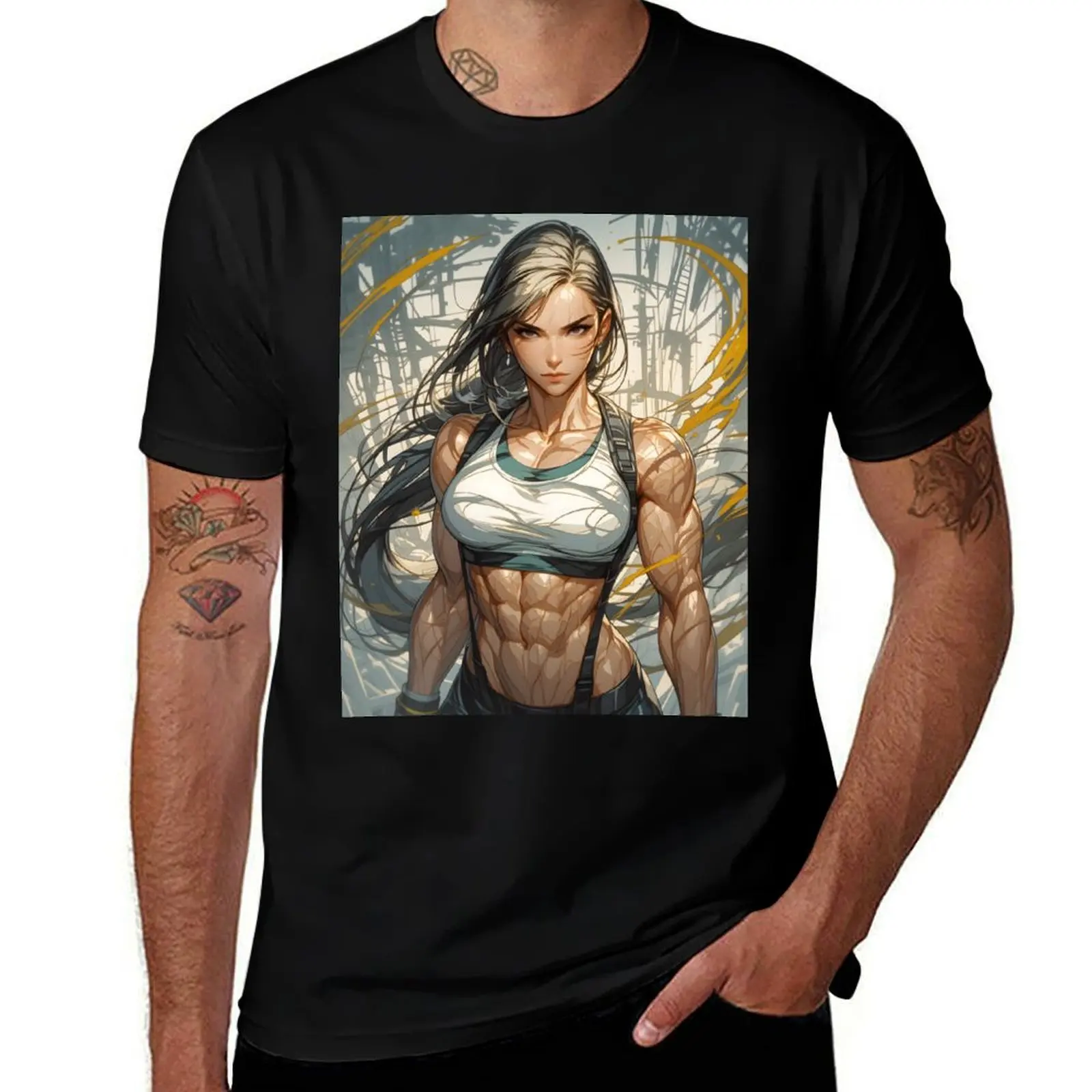 Tifa Lockhart - 38 T-Shirt Lightweight Gym Training T-Shirt