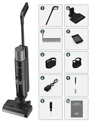 Electric Mop Cordless Floor Care Water Wet Dry Vacuum Cleaner