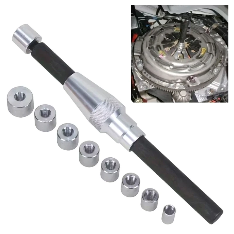 Manual Clutches Disc Alignment Tool Steel 10 Piece Installation Set with Knurled Cone Adapter and Sleeve Assortment for Workshop